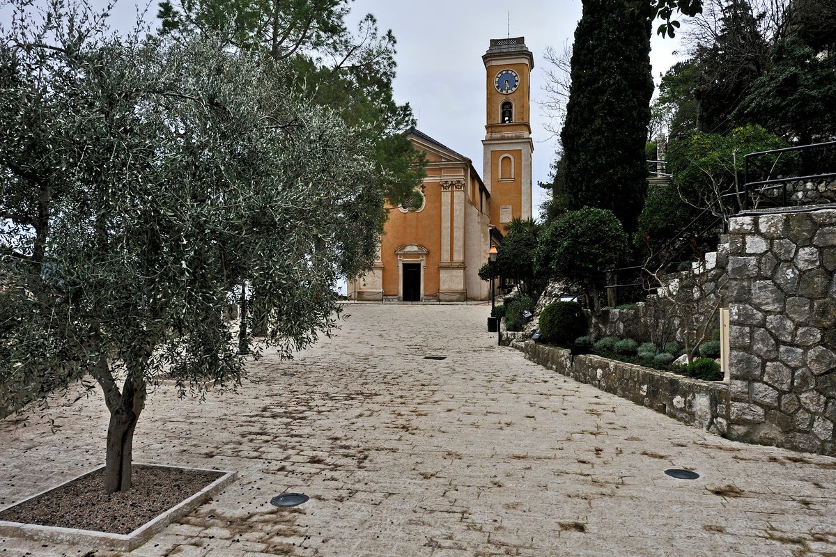The perched village of Eze above the Mediterranean